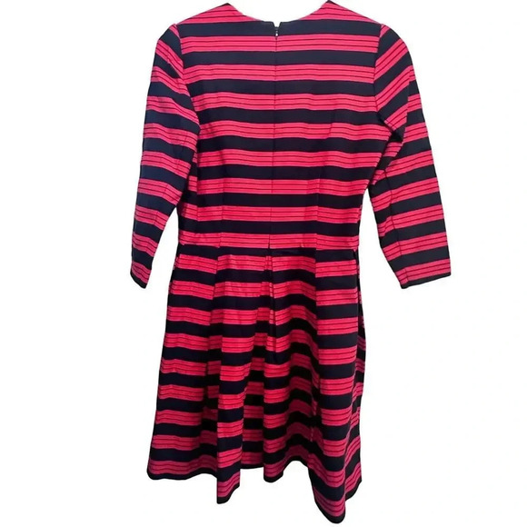 Gap Women's Red & Blue Striped Long Sleeve A-Line Dress Size 8 - Picture 2 of 5